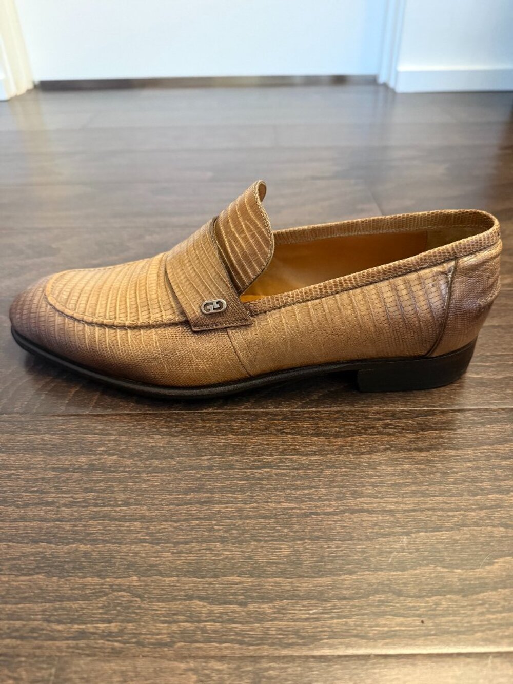 Vintage Gucci Genuine Lizard Leather Penny Loafers - Mens 6.5 (GUCCI SIZING)